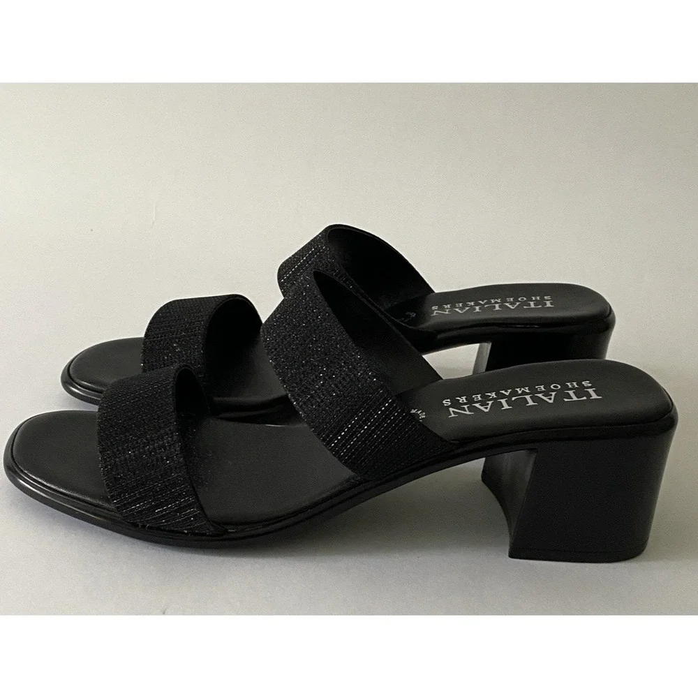 Italian Shoemakers Frannie Womens Sz 9 Chunky Block Heel Strapped Sandal Formal